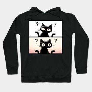 Confused Black Cats Hoodie